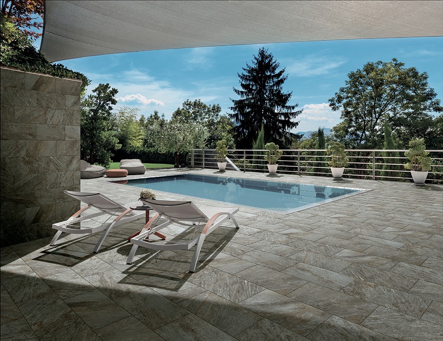 STONEQUARTZ_ESTERNO_PISCINA_GRIGIO | ID Carrelage Comment personnaliser votre carrelage extérieur ?
